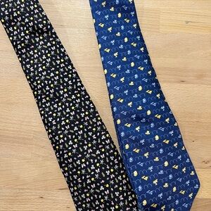 Silk Men's Ties - Black and Blue